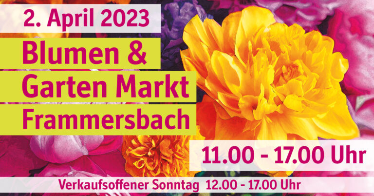 Blumen und Gartenmarkt 2023 Frammersbach Marketing eG